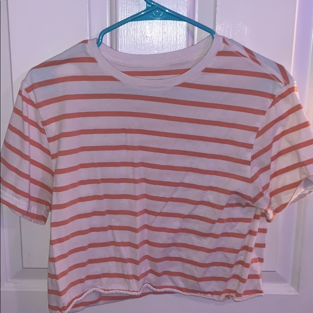 Goodfellow striped crop top